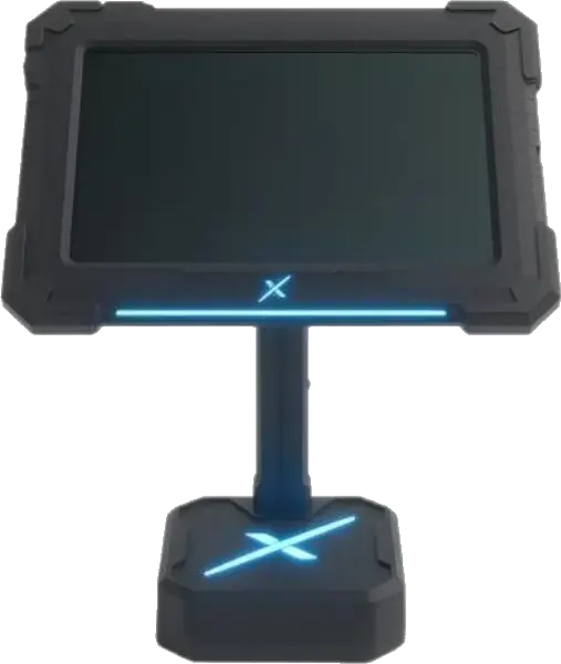 NexCut tablet — blue LED