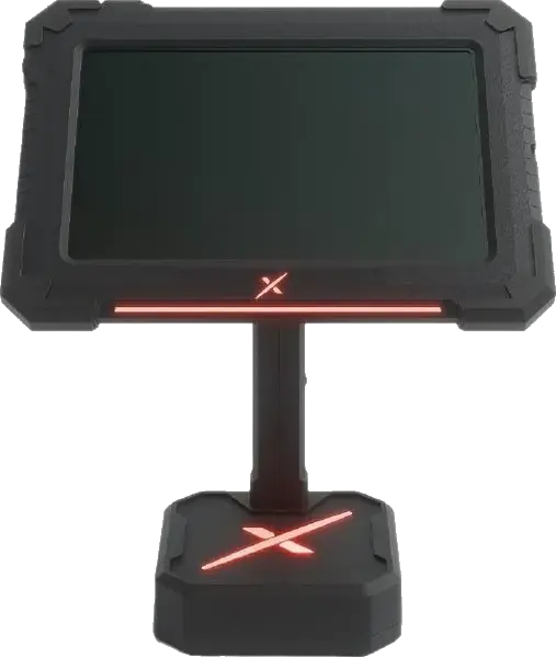 NexCut tablet — red LED