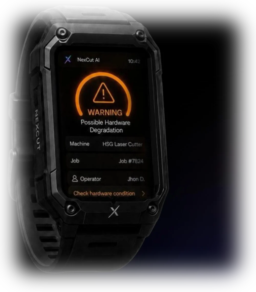 NexCut Watch — Hardware Alert